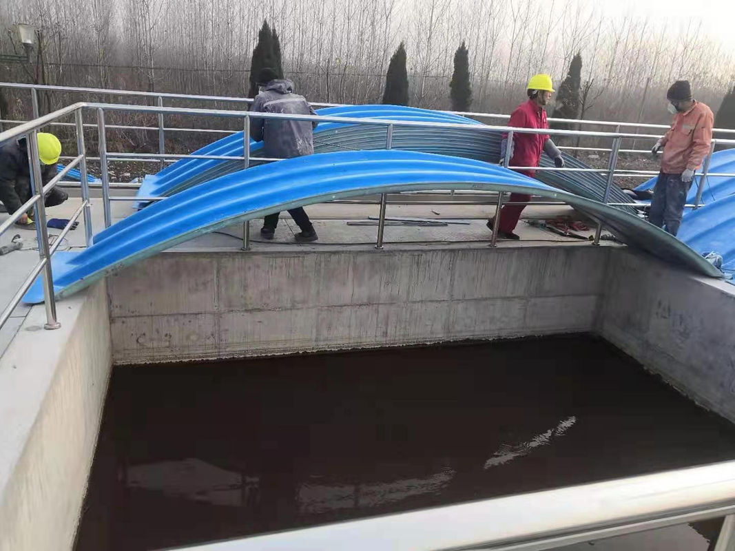 La vetroresina ha rinforzato la mano di plastica di FRP sovrappone le coperture utilizzate in impianto di depurazione