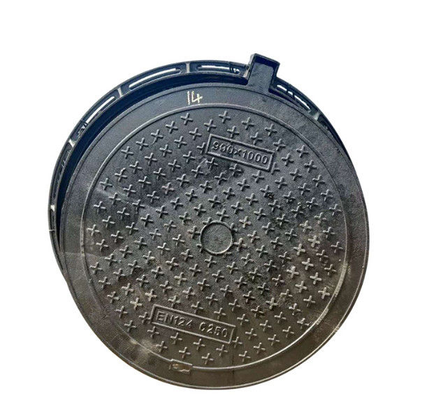 Classificazione di carico A15 Copertura del foro di manovra in fibra di vetro FRP Copertura intagliata 25Mm,Coperta del foro di manovra in resina composita FRP
