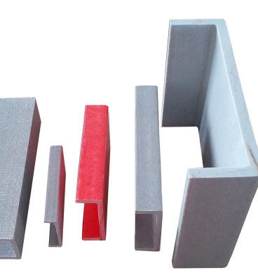 Forma C Profili FRP pultrudati Altezza e peso personalizzati Materiale leggero e resistente alla corrosione