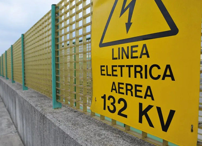 Elettricità d'avvertimento che gratta FRP che recinta durevolezza dei prodotti di sicurezza della vetroresina alta