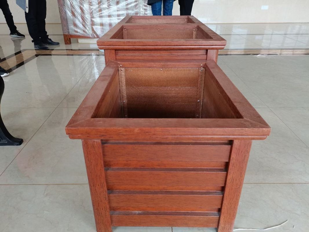 Fibra di vetro rinforzato Boxe di fiori di grano di legno per Garden Hotel o piazza Commecial