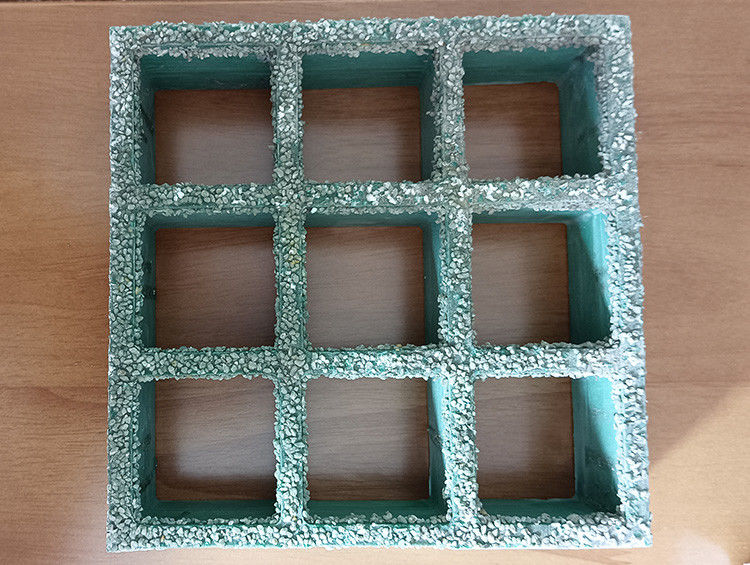 Materiale in fibra di vetro verde 38*38*38mm Spessore Griglia anti scivolamento frp levigata