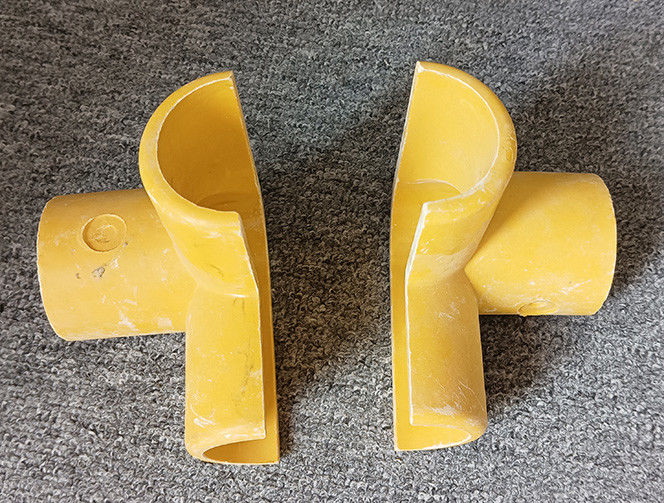 50mm tubo rotondo in fibra di vetro FRP manubrio montato gomito base tee quattro vie connettore