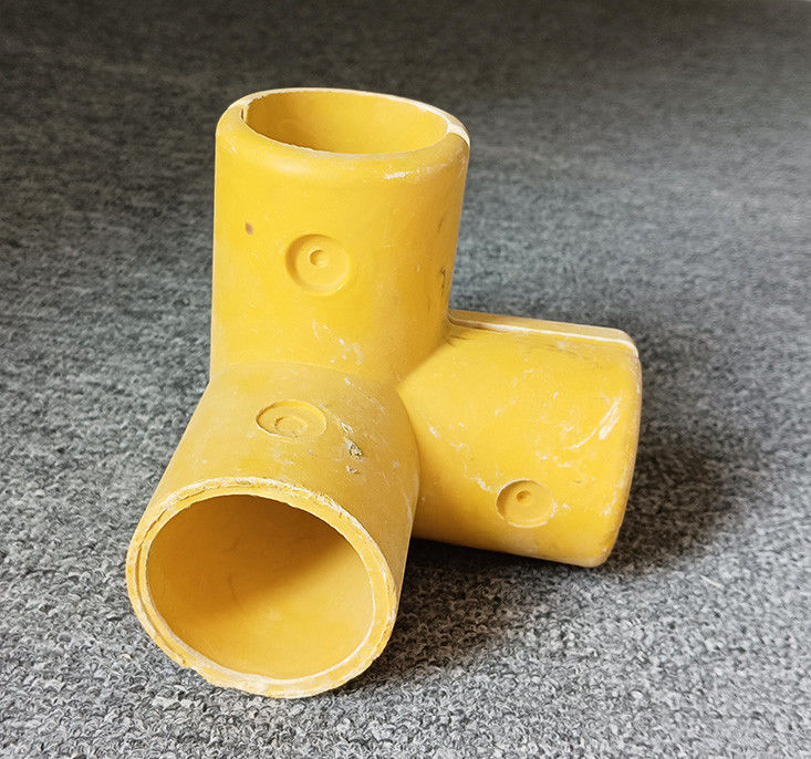 50mm tubo rotondo in fibra di vetro FRP manubrio montato gomito base tee quattro vie connettore